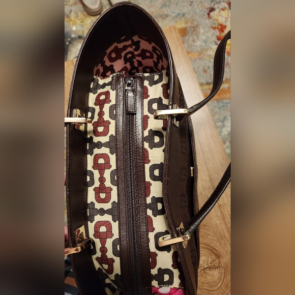 Gucci Guccissima Punch Tote Burgundy Calf Leather - Picture 6 of 10